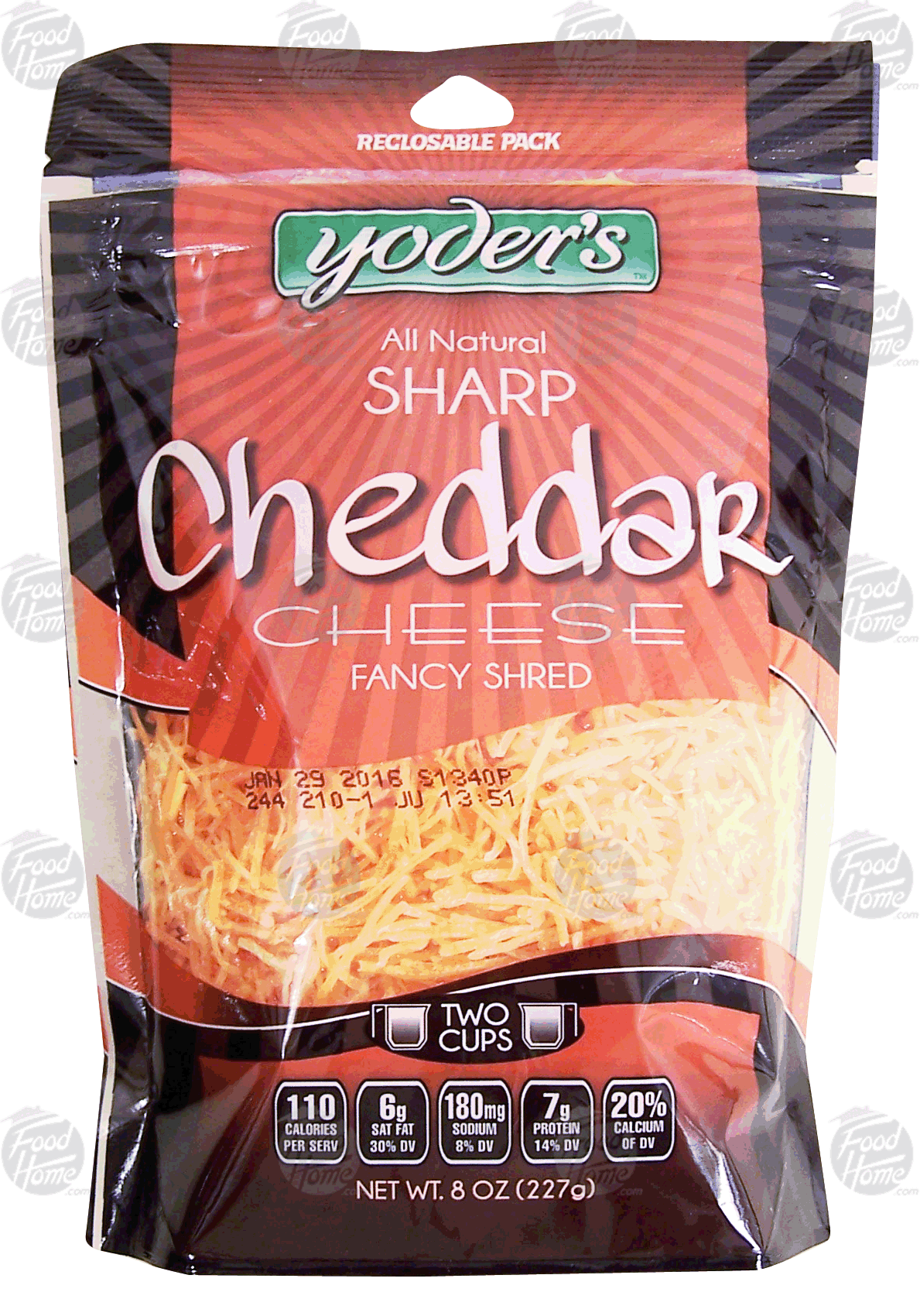 Yoder's  all natural sharp cheddar cheese, finely shred Full-Size Picture